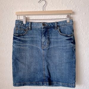 Free People denim jean skirt